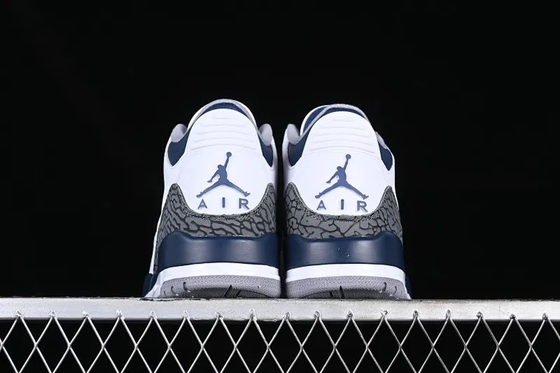 All categories Air Jordan Jordan series basketball shoes Air Jordan 3 L version Air Jordan 3 Retro "Midnight Navy" AJ3 Joe 3 midnight blue cement color CT8532-140
